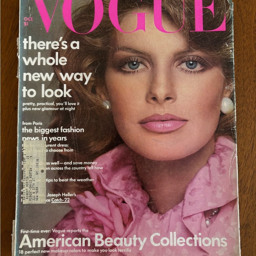Vogue 1974 magazine featuring Rene Russo